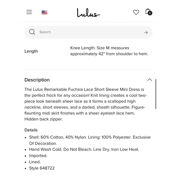 Lulus Dress Size M Remarkable Fuchsia Lace Short Sleeve Mock Neck Midi 🩷🩷 - Picture 4 of 14